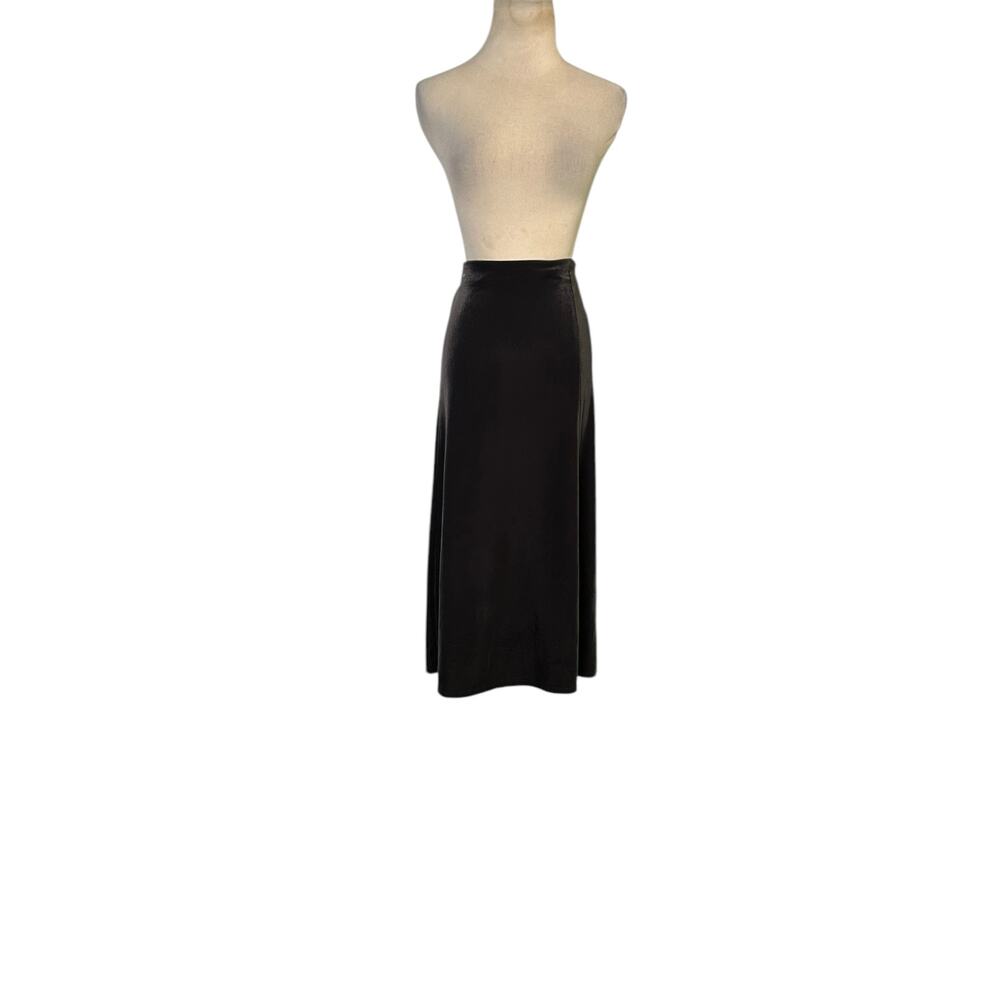 TIME AND TRU gray velour pull on midi skirt size XS